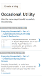 Mobile Screenshot of occasionalutility.blogspot.com