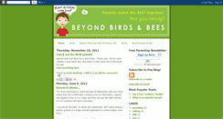 Desktop Screenshot of beyondbirdsandbees.blogspot.com