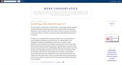 Desktop Screenshot of mereconservative.blogspot.com