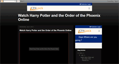 Desktop Screenshot of harry-potter-2-full-movie.blogspot.com