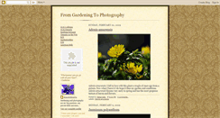 Desktop Screenshot of fromgardeningtophotography.blogspot.com