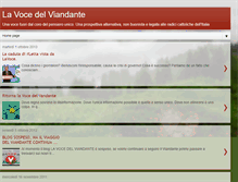 Tablet Screenshot of lavocedelviandante.blogspot.com