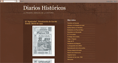 Desktop Screenshot of diarioshistoricos.blogspot.com