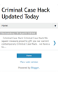 Mobile Screenshot of criminalcasehacktoday.blogspot.com