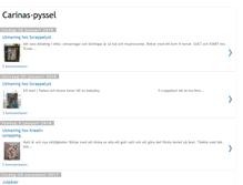 Tablet Screenshot of carinas-pyssel.blogspot.com