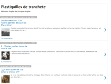 Tablet Screenshot of plastiquillosdetranchete.blogspot.com