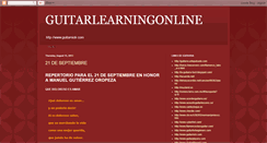 Desktop Screenshot of guitarlearningonline.blogspot.com