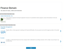 Tablet Screenshot of financedomain.blogspot.com