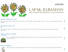 Tablet Screenshot of lapakrumahan-adenium.blogspot.com