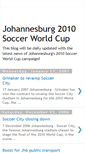 Mobile Screenshot of johannesburg2010worldcup.blogspot.com