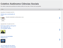 Tablet Screenshot of coletivosociais.blogspot.com