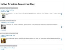 Tablet Screenshot of nativeamericanparanormal.blogspot.com