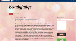 Desktop Screenshot of beautyfudge.blogspot.com