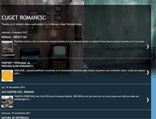 Tablet Screenshot of cugetromanesc.blogspot.com