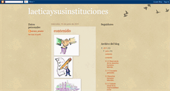 Desktop Screenshot of laeticaysusinstituciones.blogspot.com