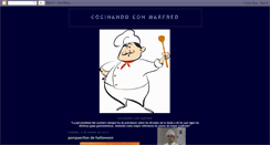 Desktop Screenshot of cocinandoconmarfred.blogspot.com