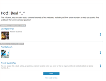 Tablet Screenshot of hotticketdeals.blogspot.com