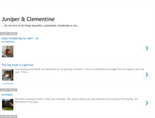 Tablet Screenshot of juniperandclementine.blogspot.com