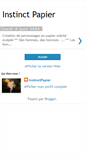 Mobile Screenshot of instinctpapier.blogspot.com