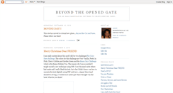 Desktop Screenshot of beyondtheopengate.blogspot.com