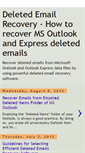 Mobile Screenshot of deletedemailrecovery.blogspot.com
