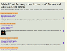 Tablet Screenshot of deletedemailrecovery.blogspot.com