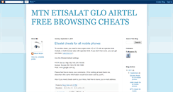 Desktop Screenshot of mtnetisalatgloairtelfreebrowsingcheat.blogspot.com