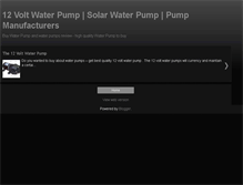 Tablet Screenshot of 12voltwaterpump.blogspot.com