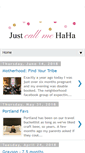 Mobile Screenshot of justcallmehaha.blogspot.com