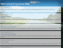 Tablet Screenshot of mikeleonardinsurance.blogspot.com