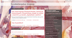 Desktop Screenshot of kuvataideblogi.blogspot.com