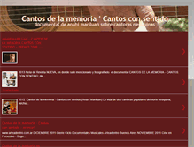 Tablet Screenshot of cantosdelamemoria.blogspot.com