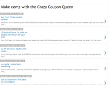Tablet Screenshot of crazycouponqueen.blogspot.com