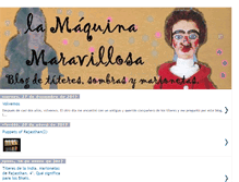 Tablet Screenshot of lamaquinamaravillosa.blogspot.com