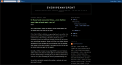 Desktop Screenshot of everypennyspent.blogspot.com