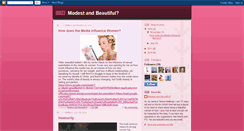 Desktop Screenshot of beautifulandmodest.blogspot.com