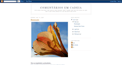 Desktop Screenshot of comentariosemcadeia.blogspot.com