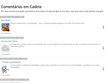 Tablet Screenshot of comentariosemcadeia.blogspot.com