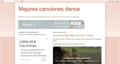 Desktop Screenshot of mejorescancionesdance.blogspot.com