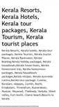 Mobile Screenshot of kerala-hotels-resorts.blogspot.com