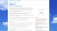 Desktop Screenshot of definitionofhealth.blogspot.com