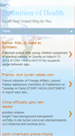 Mobile Screenshot of definitionofhealth.blogspot.com