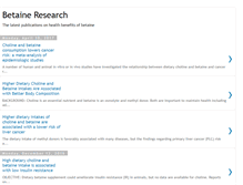 Tablet Screenshot of betaineresearch.blogspot.com
