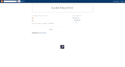 Desktop Screenshot of earntraffic.blogspot.com