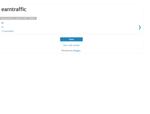Tablet Screenshot of earntraffic.blogspot.com