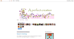 Desktop Screenshot of aperfectcreation.blogspot.com