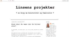 Desktop Screenshot of linsensprojekter.blogspot.com