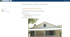 Desktop Screenshot of mtviewcottages.blogspot.com