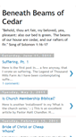 Mobile Screenshot of beneathbeamsofcedar.blogspot.com