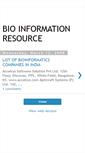 Mobile Screenshot of bioinforesource.blogspot.com